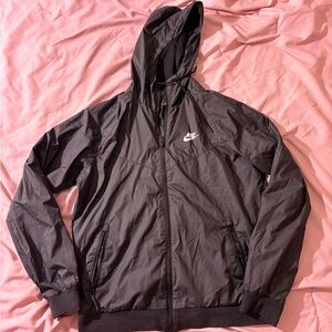 Nike Men's Charcoal Hooded Windbreaker